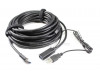 Cable extensión activa USB 3.0 tipo A 10 m  con soporte de alimentación USB tipo A 